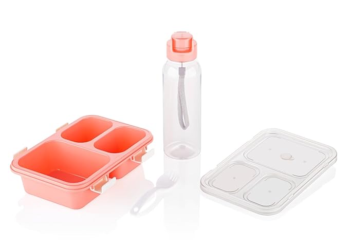 Lunch Box With Bottle & Spoon