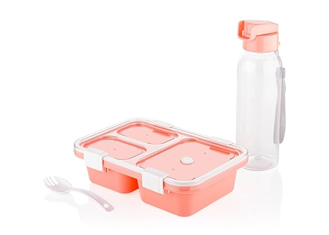 Lunch Box With Bottle & Spoon