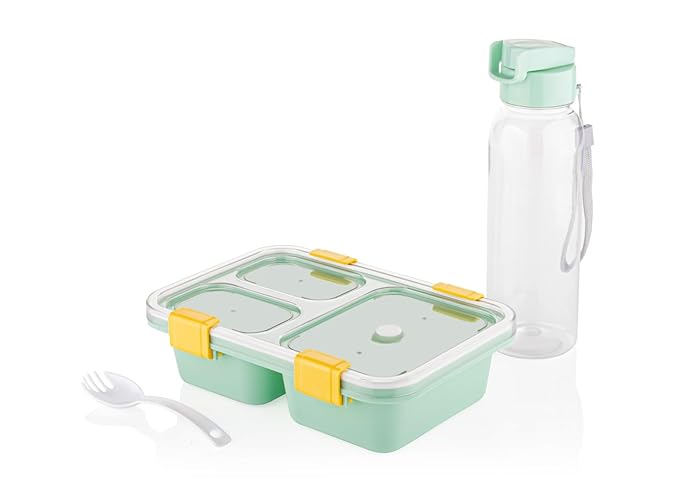 Lunch Box With Bottle & Spoon