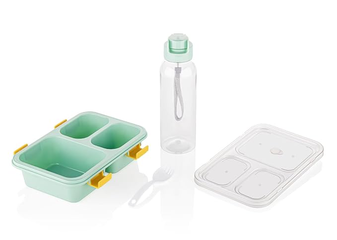Lunch Box With Bottle & Spoon