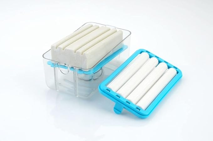 2-in-1 Soap Dish & Dispenser with Roller and Drain Holes