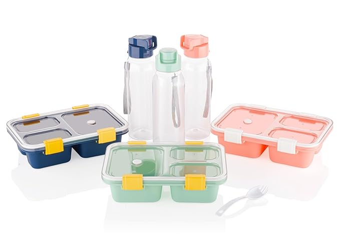 Lunch Box With Bottle & Spoon