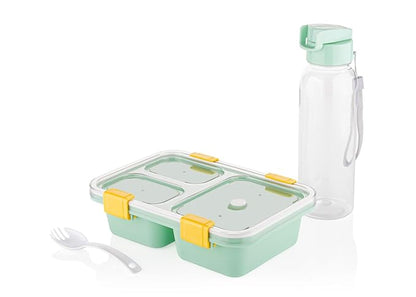 Lunch Box With Bottle & Spoon