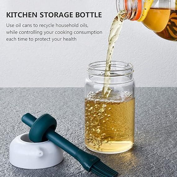 Oil Dispenser with Silicone Brush(2 in 1)