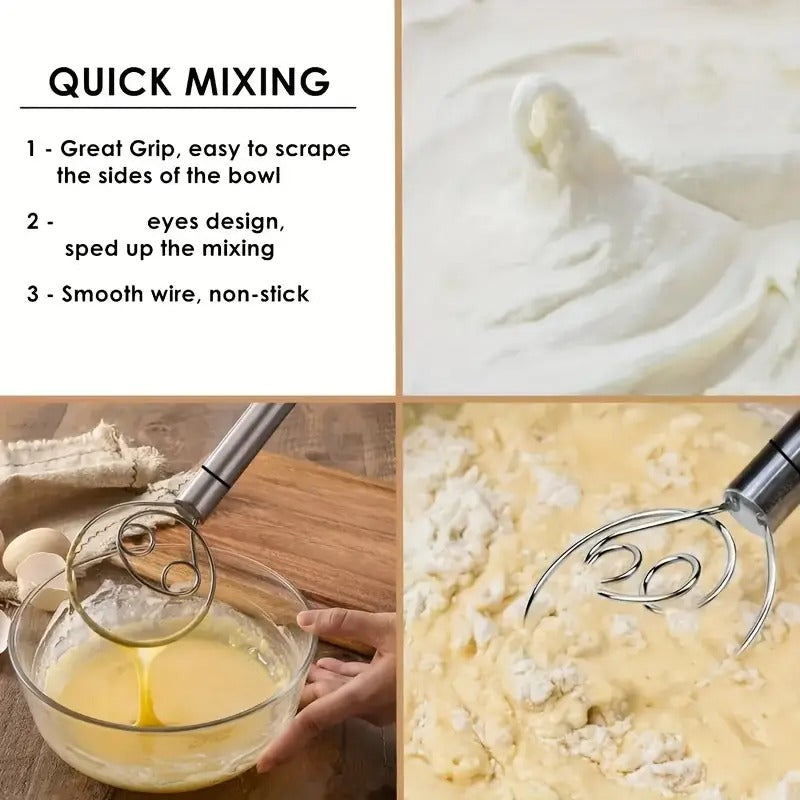 Dough Whisk Atta maker Stainless Steel